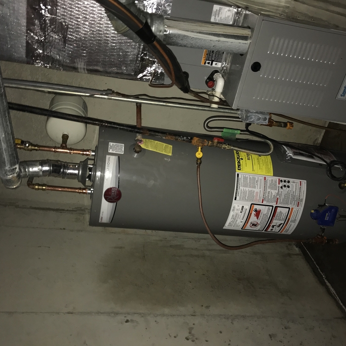 New 50 gallon gas water heater