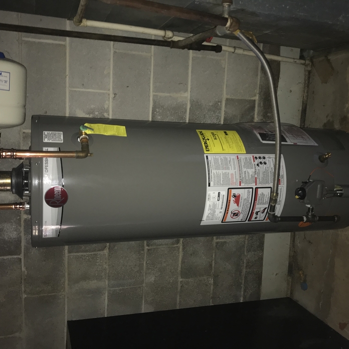 New 50 gallon gas water heater