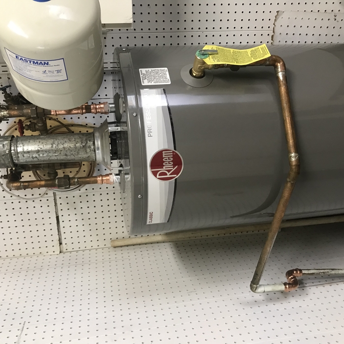 50 gallon gas water heater in garage