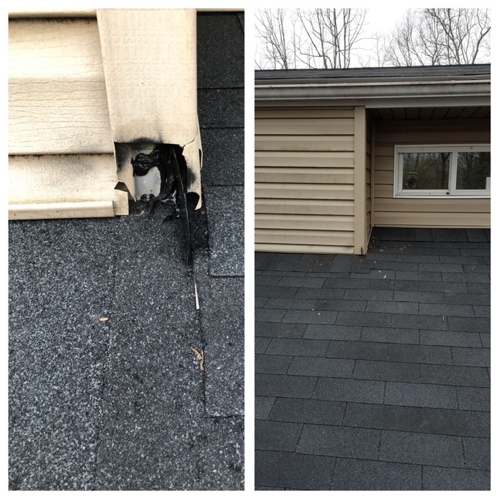 Small siding repair