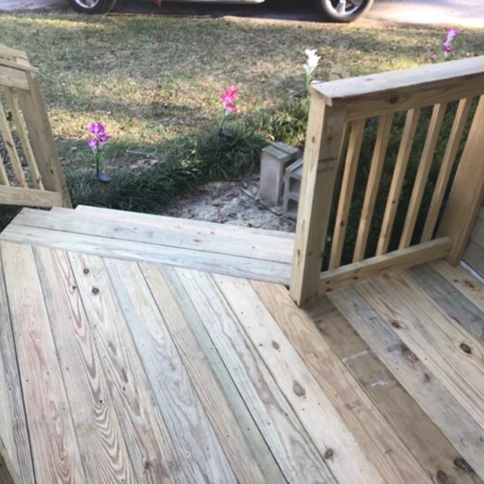 Front porch deck