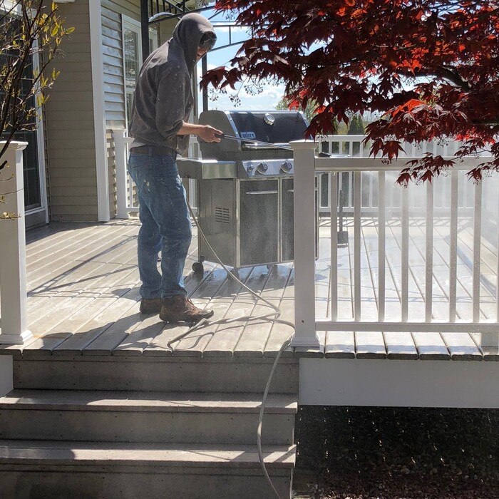 composite deck cleaning