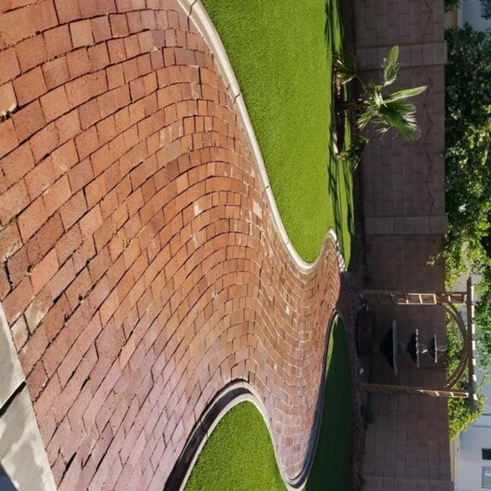Beautiful pavers and curbing