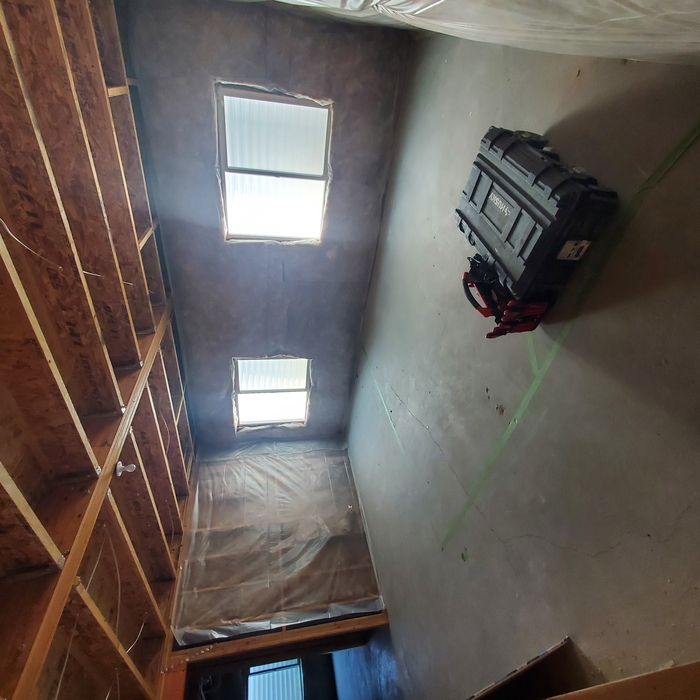Unfinished living room