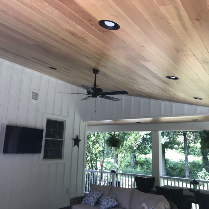 tongue and groove ceiling and trim