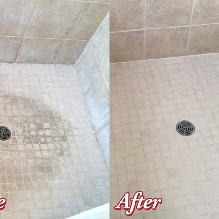 Shower Floor, Clean and Seal