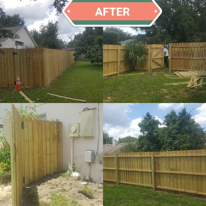 New fence installed