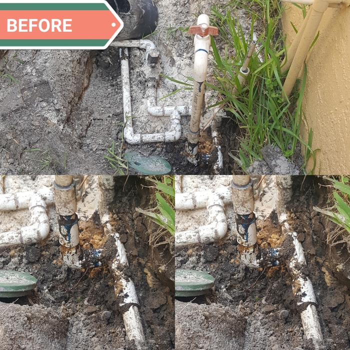 Broken main line &amp; valve