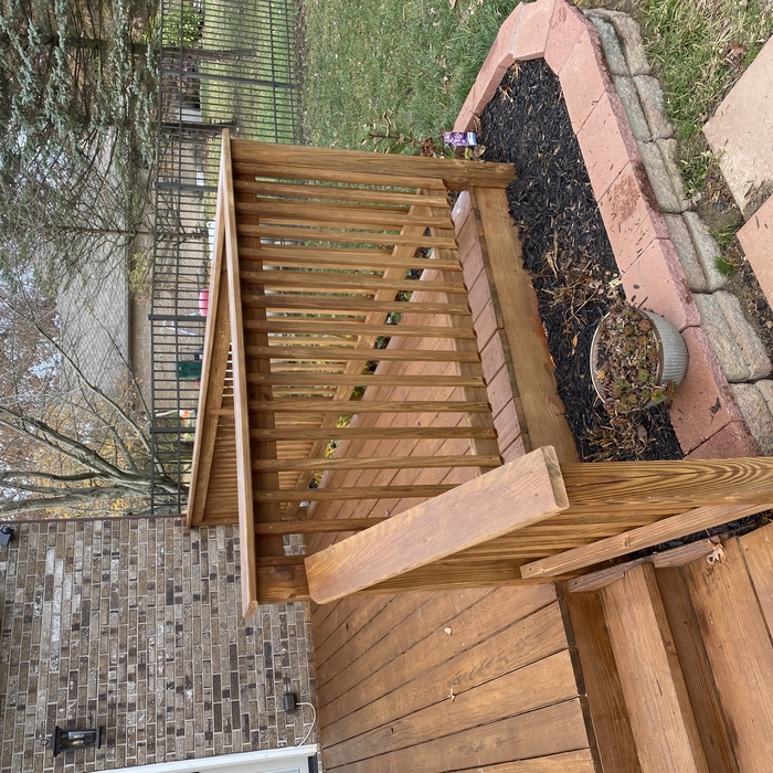 Large Deck Staining
