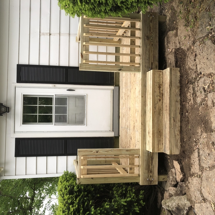Back Porch Deck Fully Replaced