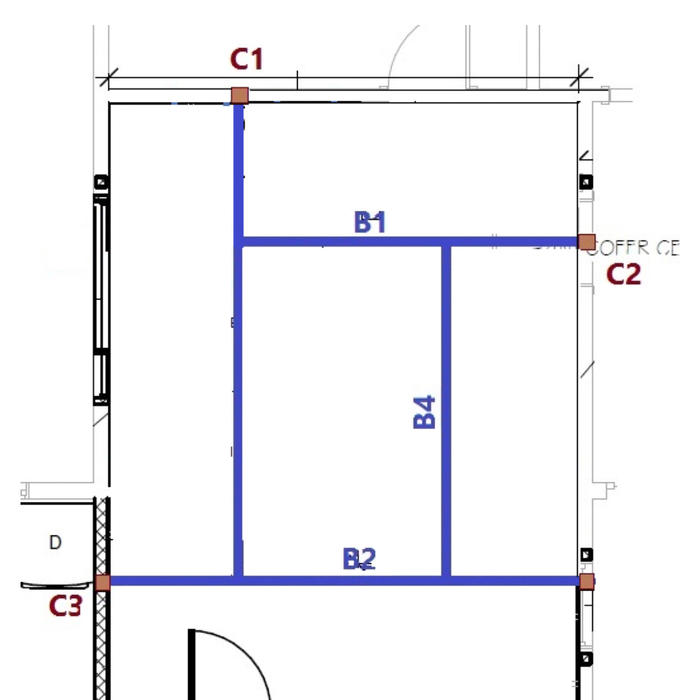 approved beams layout approved by engineer