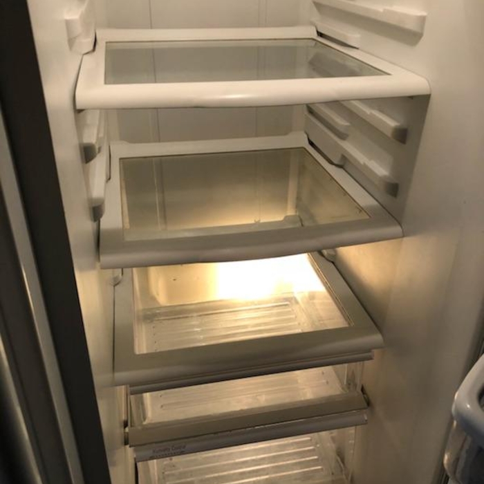 Fridge after cleaning