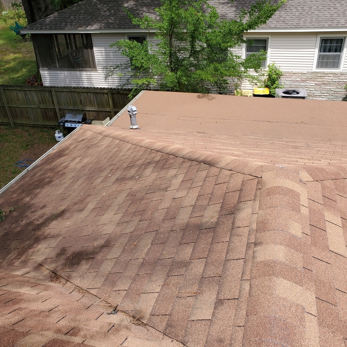Old flat roof wrinkling a bit.