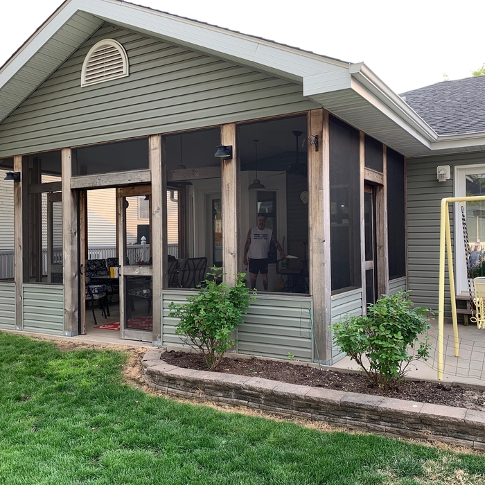 Porch rescreen