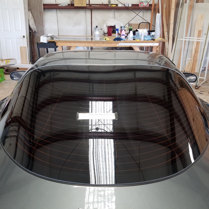 corvette back window 1 piece