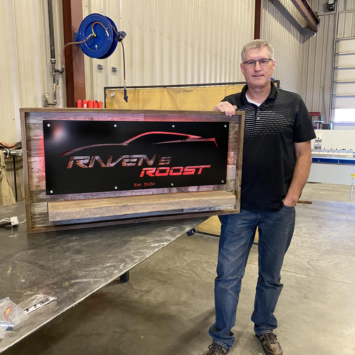 Custom metal sign