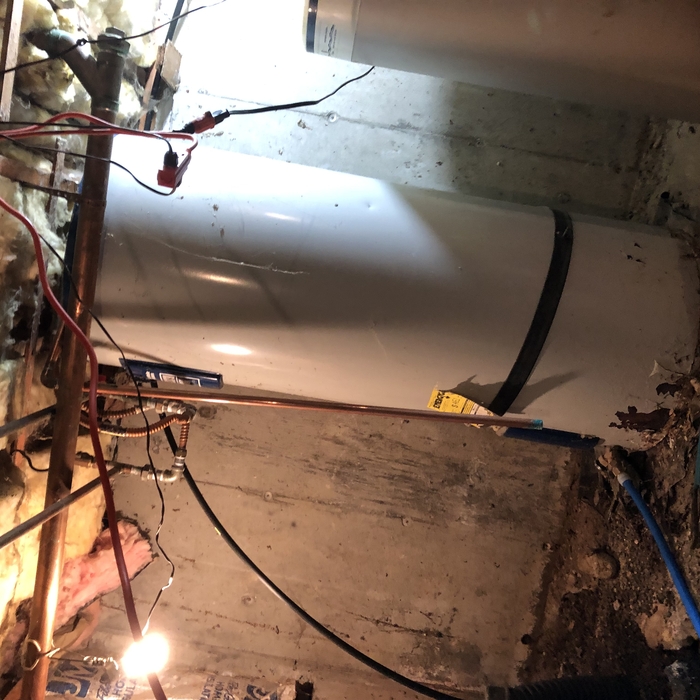 The old water heater