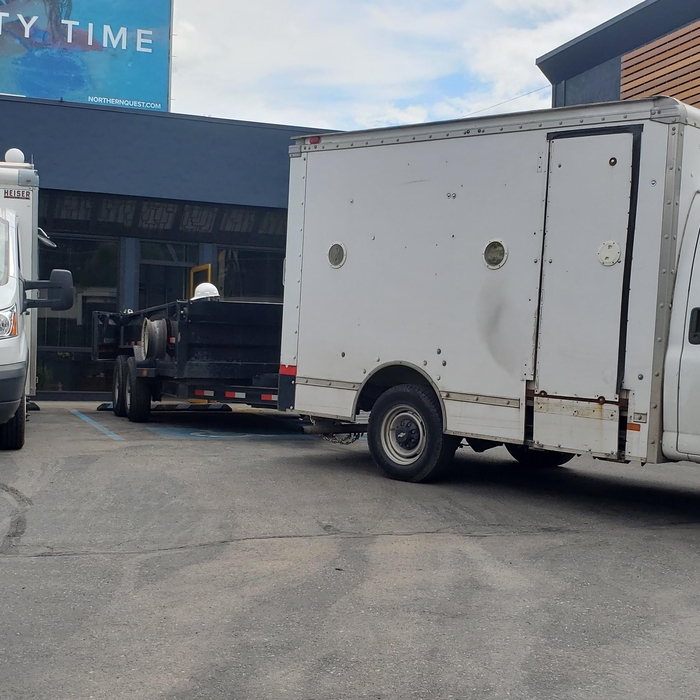 trucks on the job site