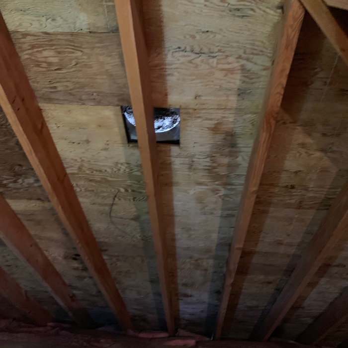 Attic after cleaning