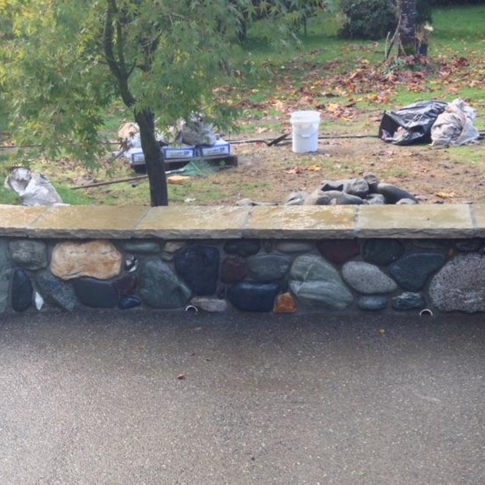 River Rock Bench