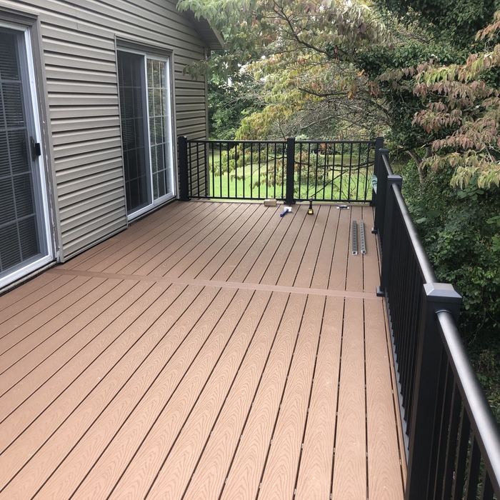 composite deck and handrails