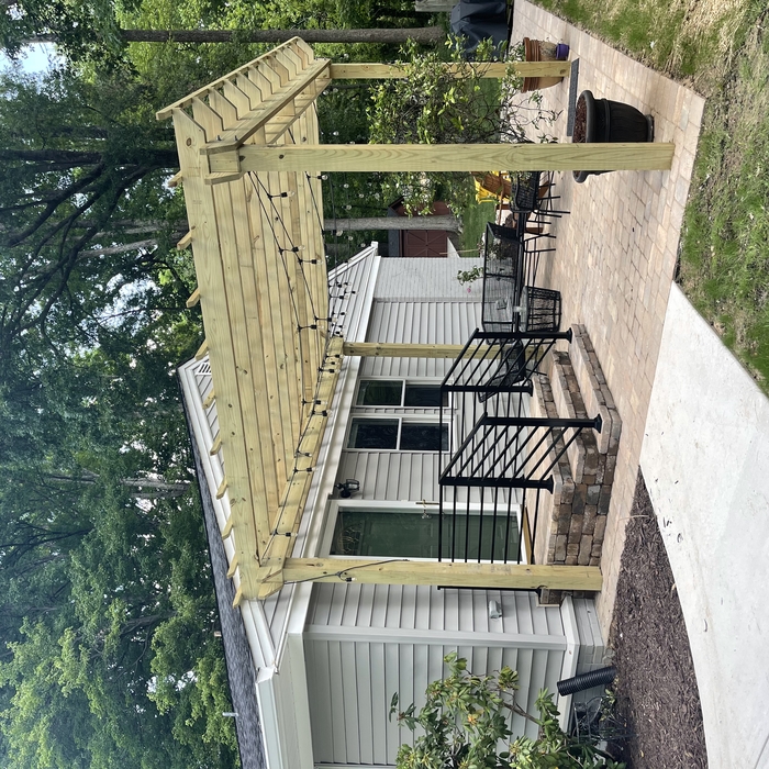Pavers patio and pergola
