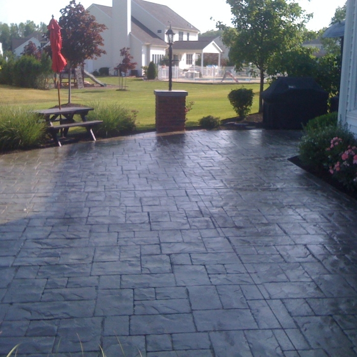 Pattern Stamped Patio
