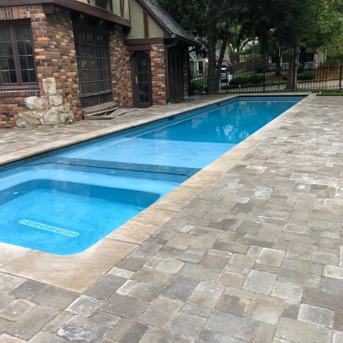 Lap Pool  Spa Combo W/ auto cover