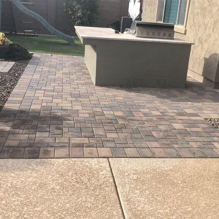Paver Patio Extension After