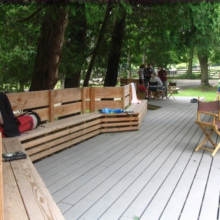 Retreat dormitory and youth center deck