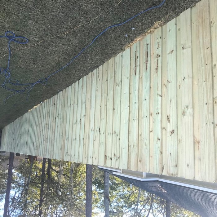 Double stacked privacy fence