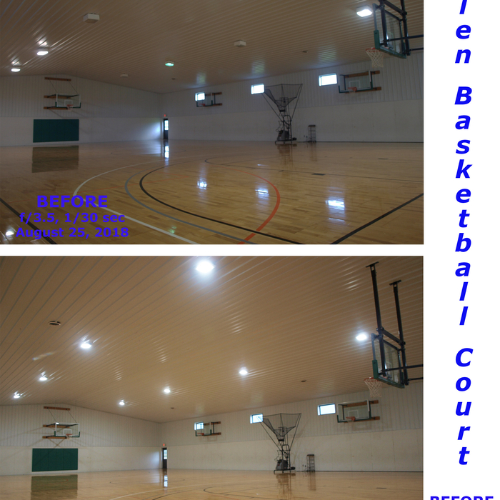 Basketball Court Lighting Upgrade