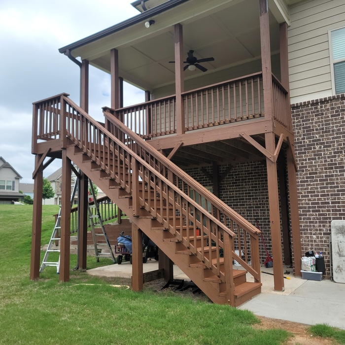 staining deck