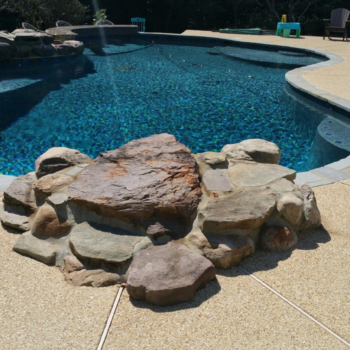 Freeform w/ Boulder Waterfalls and Dive Rock
