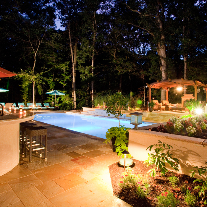 Pool w/ Pergola, Sheer Descents, Automatic Cover