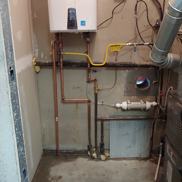 Navien tankless water heater (acid neutralizes)