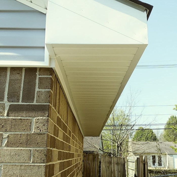 New soffit.