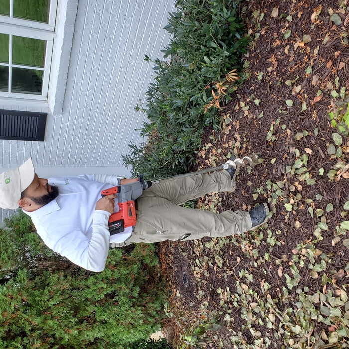 Drilling for a termite station