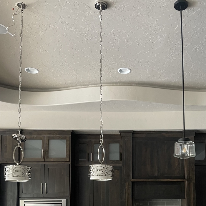 Replaced 3 Pendant Lights