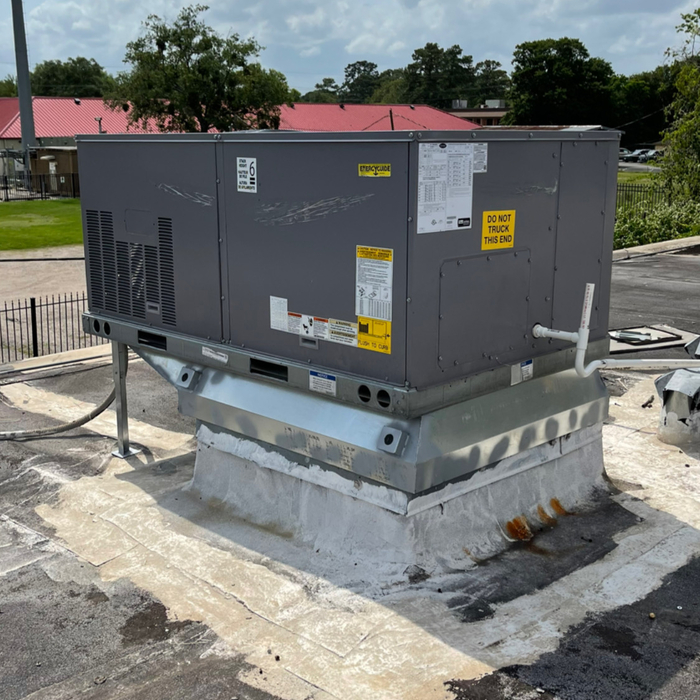 5 ton packaged unit with curb adapter