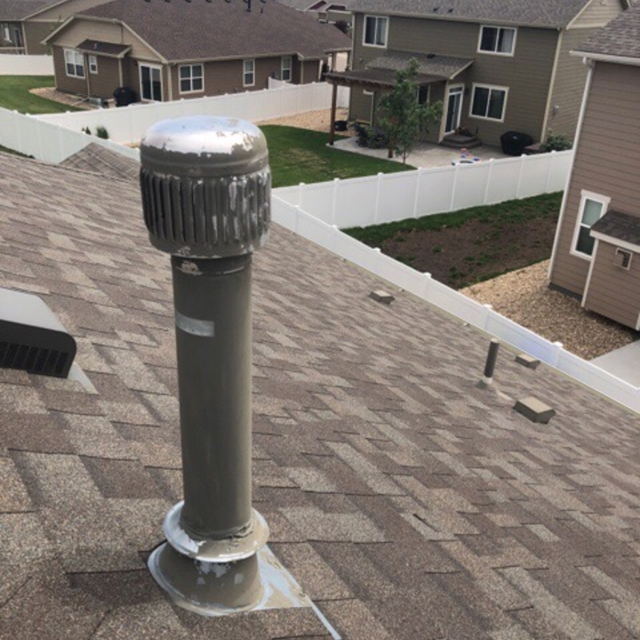 Roofing vent check