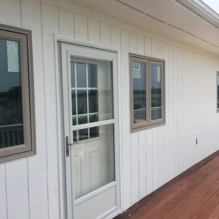 New windows and T1-11 siding