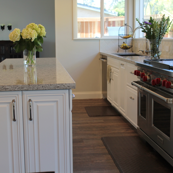 White &amp; Gold Kitchen Remodel