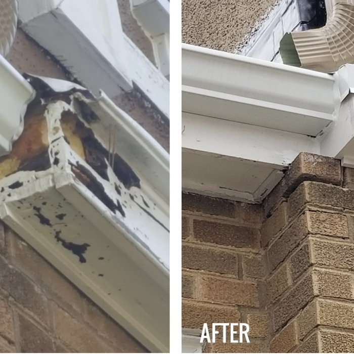 Fascia , exterior repairs , trim and fascia repair