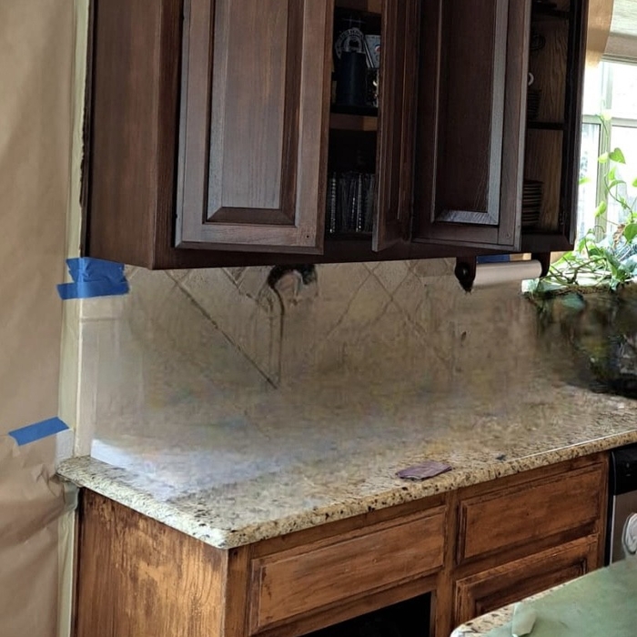Kitchen cabinets Stain