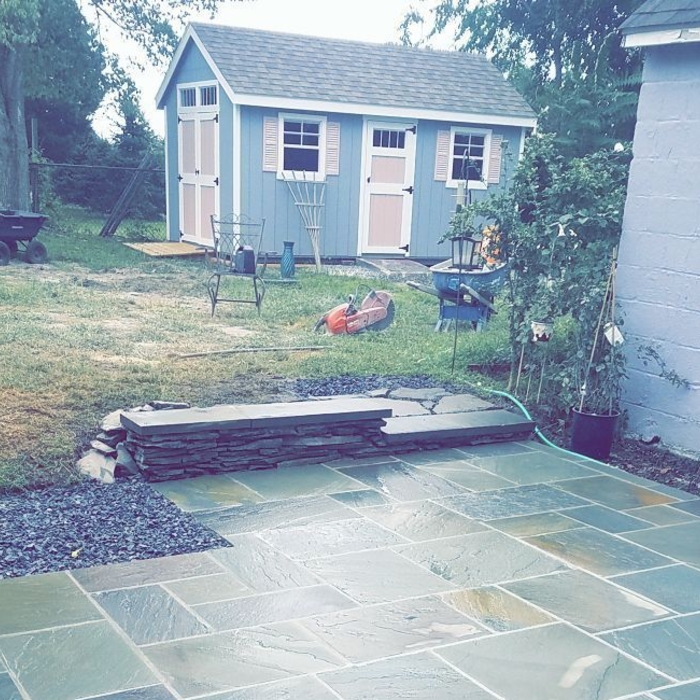 Blue stone Patio