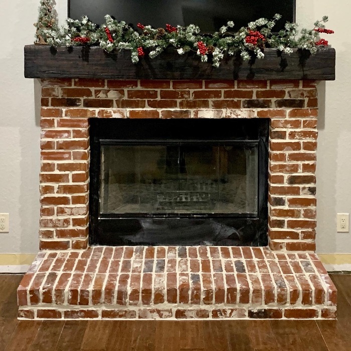 Brick Fireplace