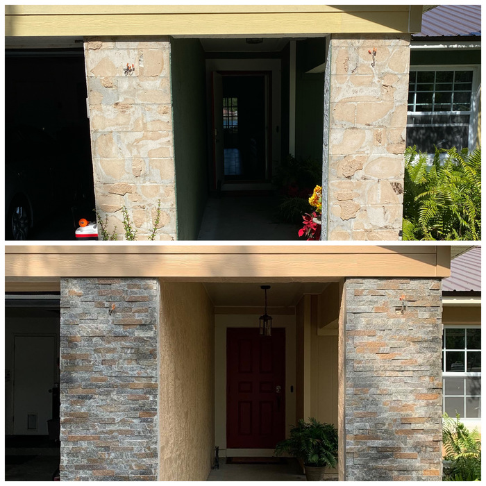 Ledge Stone Install