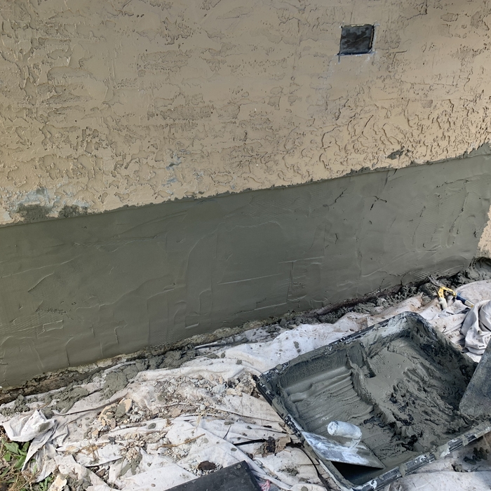 Stucco Repair - Wood Damage