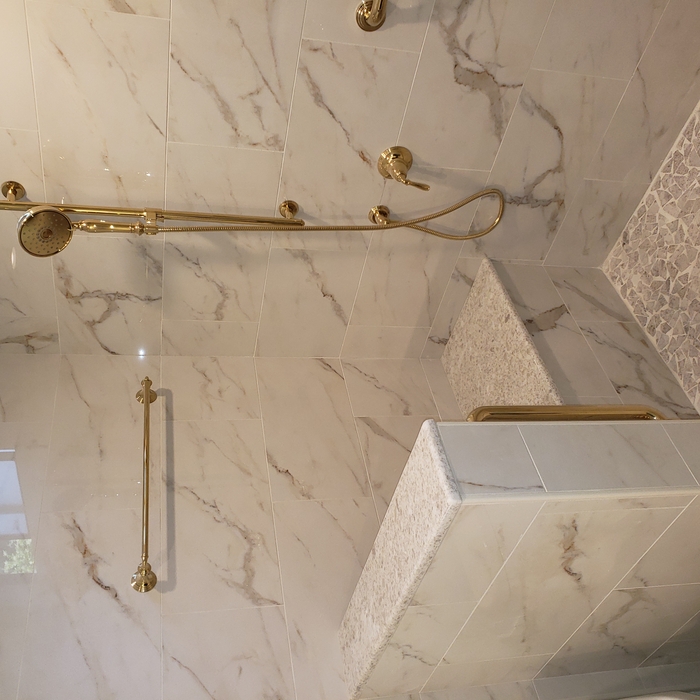 Marble shower